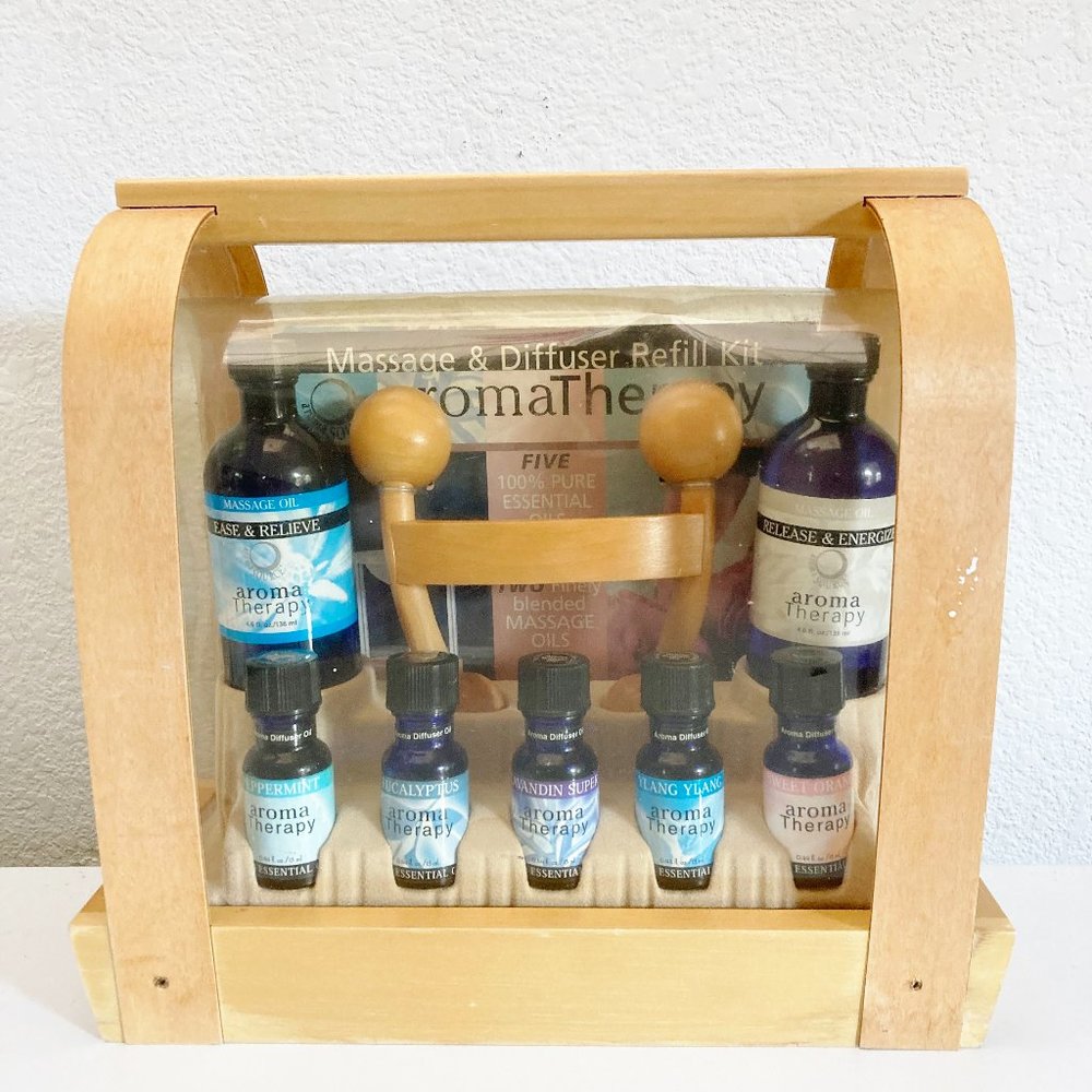 Aroma Therapy Massage Diffuser Refill Kit 5 Essential oils Home Fragrance